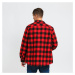 Urban Classics Padded Check Flannel Shirt červená / čierna