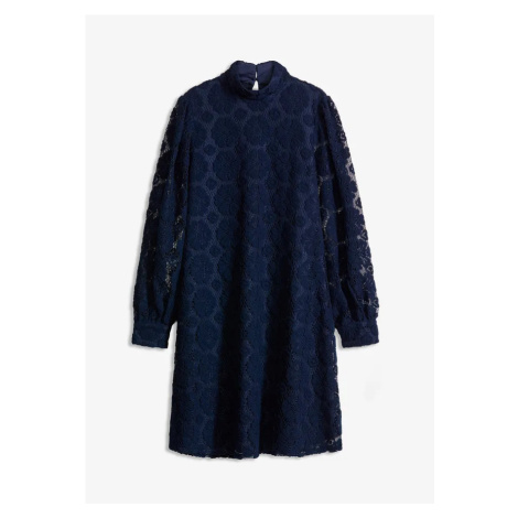 Čipkované mini šaty bonprix