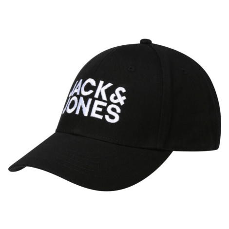 JACK & JONES Čiapka  čierna / biela