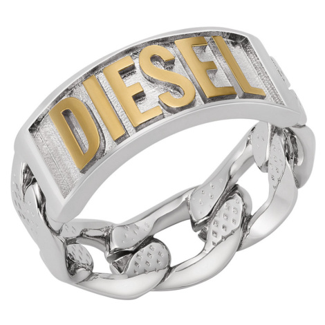 Diesel Štýlový oceľový pánsky prsteň DX1420931 62 mm