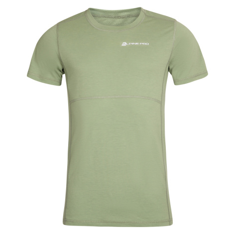 Men's merino wool T-shirt ALPINE PRO HUR aspen green