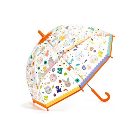Detský dáždnik s magickou farbou - tváre