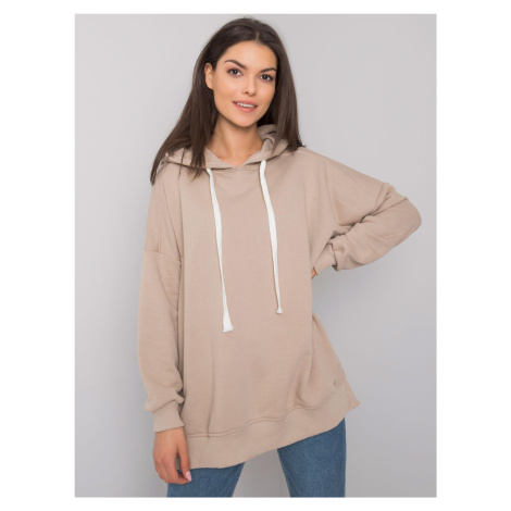 Plain beige hoodie