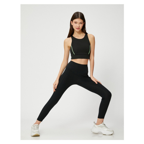 Koton Basic Sports Tights with Stitching Detail.