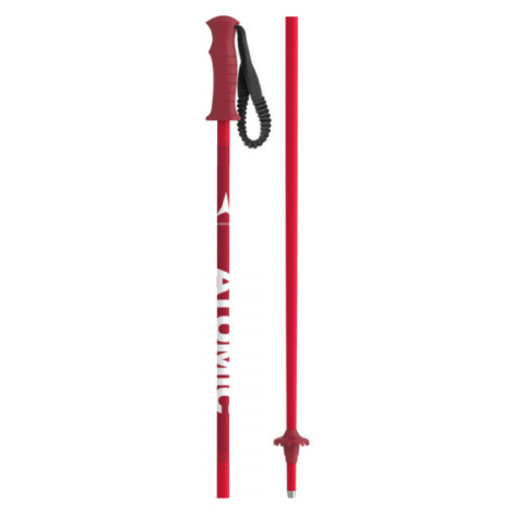 Atomic AMT JR Juniorské lyžiarske palice, červená, veľkosť