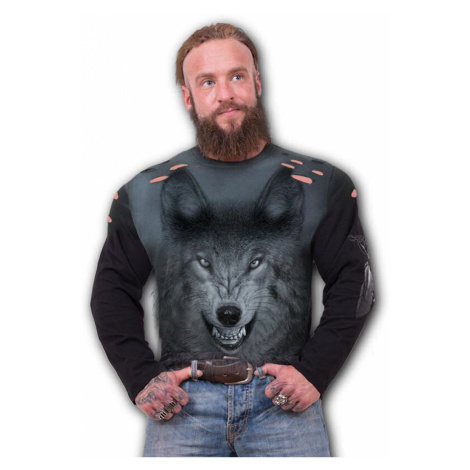 tričko SPIRAL SHADOW WOLF Čierna