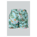 PLAVKY GANT HAWAII PRINT SWIM SHORTS TURQUOISE MIST