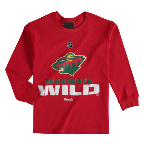 Minnesota Wild detské tričko s dlhým rukávom NHL Clean Cut Reebok