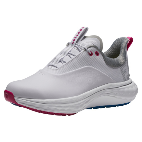 Footjoy Quantum White/Blue/Pink Dámske golfové topánky