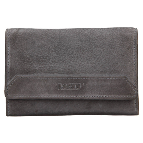 Dámska kožená peňaženka Lagen Denissa - šedá