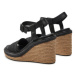 Calvin Klein Espadrilky Wedge Sandal 70 He HW0HW02050 Čierna