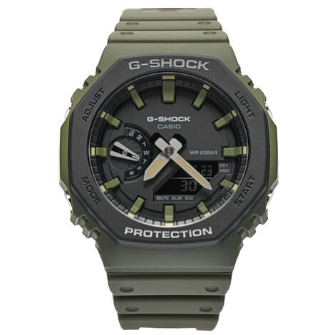 G-Shock Hodinky GA-2110SU-3AER Zelená Casio