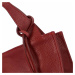Dámska kožená kabelka Delami Camilla - tmavo červená