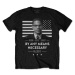 Malcolm X tričko By Any Means Necessary Čierna