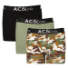 AC&Co / Altınyıldız Classics Men's Black and Khaki 3-Pack Stretchy Patterned Cotton Boxer