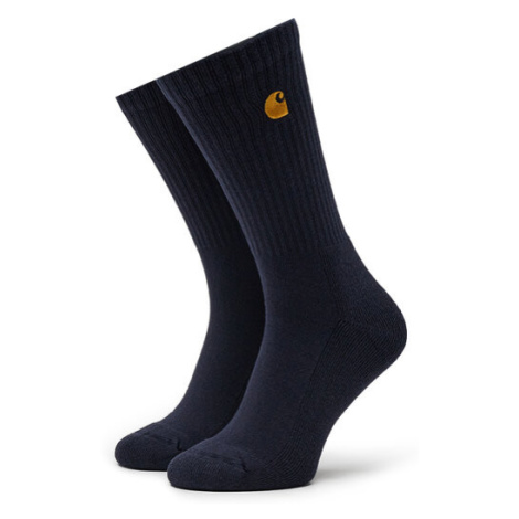 Carhartt WIP Vysoké pánske ponožky Chase I029421 Tmavomodrá