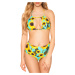 Sexy bikiny s vysokým pásom Sunflowers NEONPINK 42