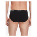 Calvin Klein Underwear Súprava 3 kusov slipov 000NB3527A Čierna