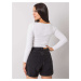 BIELY DÁMSKY CROP TOP S DLHÝMI RUKÁVMI RV-BZ-7314.97-WHITE