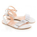 Barefoot sandále Shapen - Daisy White biele