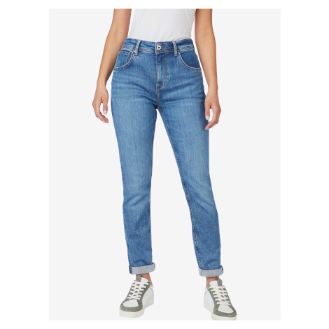 Modré dámske mom fit rifle Pepe Jeans Violet