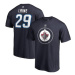 Winnipeg Jets pánske tričko black #29 Patrik Laine Stack Logo Name & Number