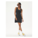 Converse Letné šaty W Scoop Knit Dress 10025452-A01 Čierna Slim Fit