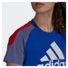 ADIDAS SPORTSWEAR Funkčné tričko  dymovo modrá / kráľovská modrá / červená / biela