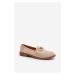 Suede Women's Flat Loafers Beige Misal