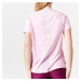Dámske tričko 120 slim na fitness s krátkym rukávom svetloružové