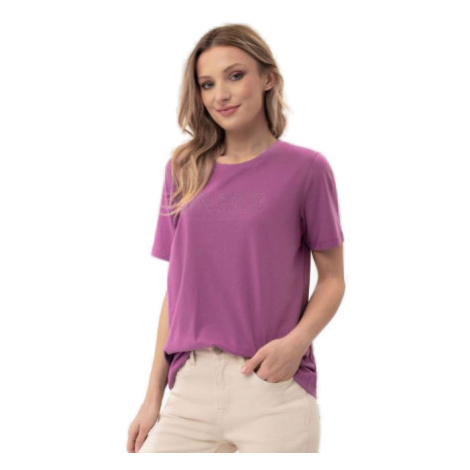 Dámske tričko s krátkym rukávom VOLCANO MORE-402-VIOLET