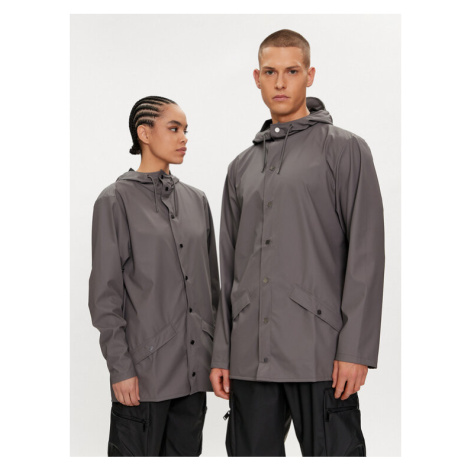 Rains Nepremokavá bunda Jacket W3 12010 Sivá Regular Fit