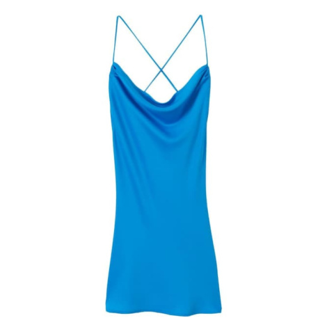 MANGO Kokteilové šaty 'Lupe'  modrá