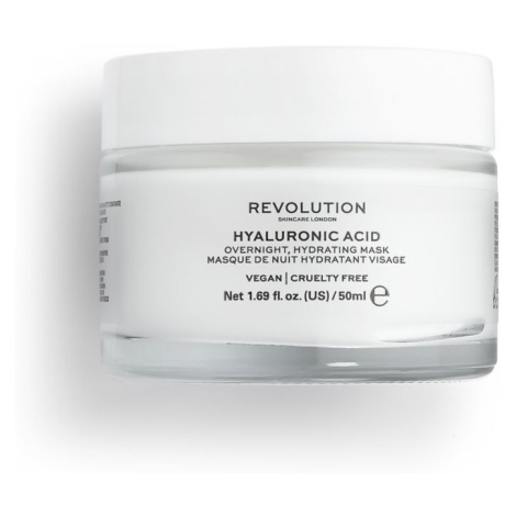 Revolution Skincare Hyaluronic Acid Overnight Hydrating maska na tvár