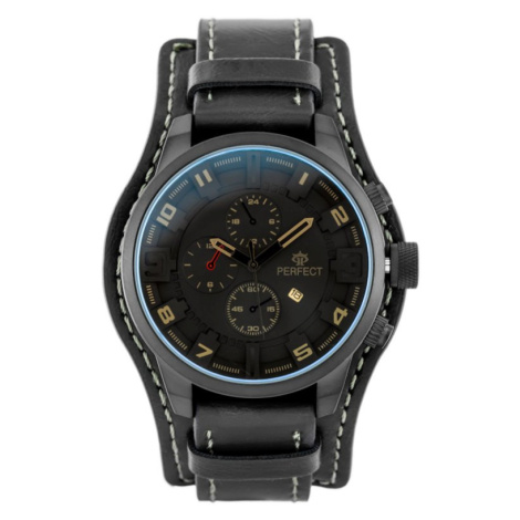 Pánske hodinky PERFECT A177T - grafitové (zp251b)