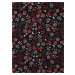 Červeno-čierne kvetované maxišaty Miss Selfridge