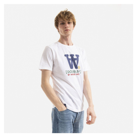 Wood Wood Ace Typo T-shirt 10285700-2222 WHITE