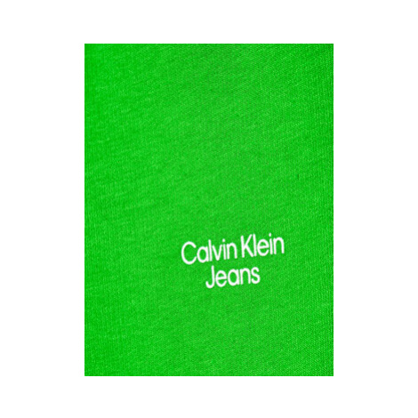 Calvin Klein Jeans Teplákové nohavice IB0IB01282 Zelená Regular Fit