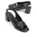 Capone Outfitters Capone Black Women's Open Toe Heels Shoes