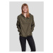 Women's Basic Pull Over Jacket - Dark Olive