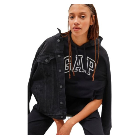 GAP HERITAGE Dámska mikina, čierna, veľkosť