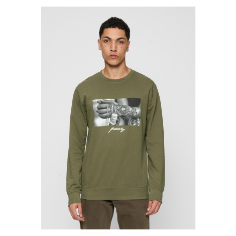 Pray 2.0 Crewneck Olive mister tee