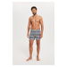 Men's boxer shorts Arctic - navy blue print