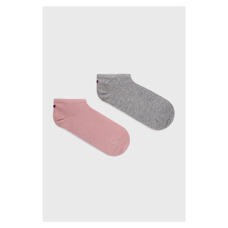 Detské ponožky Tommy Hilfiger (2-pak) ružová farba