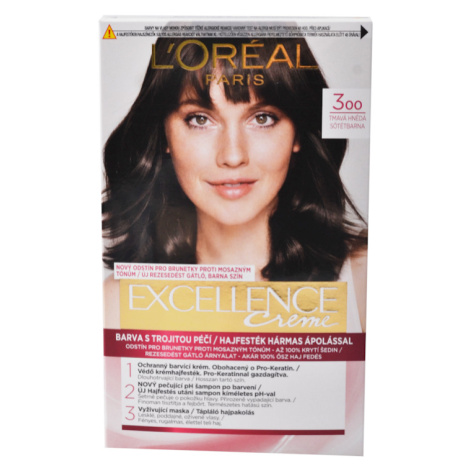 Permanentná farba Loréal Excellence 300 tmavá hnedá - L’Oréal Paris + darček zadarmo
