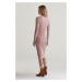 ŠATY GANT MINI CABLE KNIT DRESS DUSTY PINK