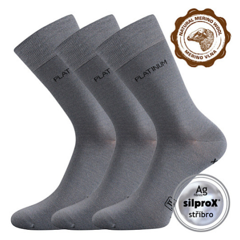 Ponožky LONKA Dewool light grey 3 páry 100568