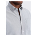 Svetlo šedá pánska košeľa Ombre Clothing