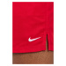 Plavkové šortky Nike červená farba