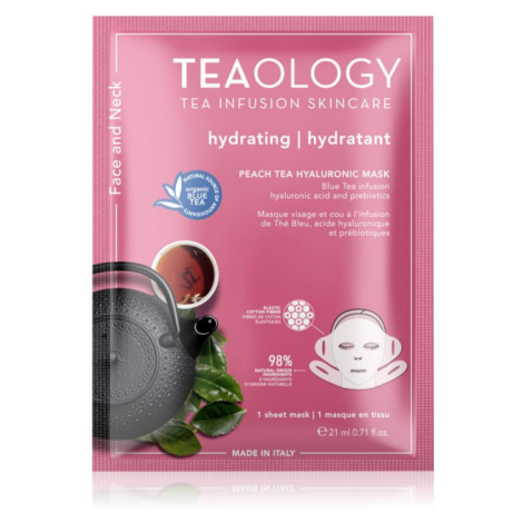 Teaology Face Mask Peach Tea Hyaluronic hydratačná plátienková maska